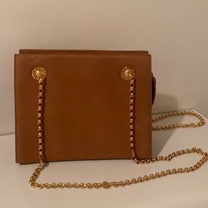 Tiffany & Co. vintage brown suede shoulder bag
